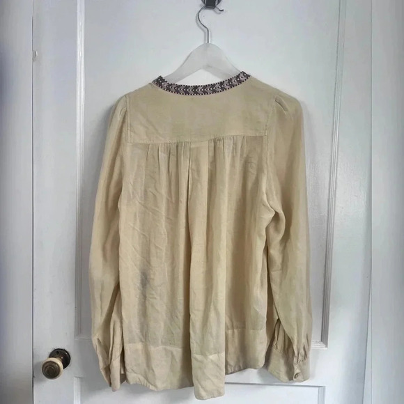 Isabel Marant Etoile Boho Chic Peasant Embroidered Blouse Tunic Top - Picture 6 of 6